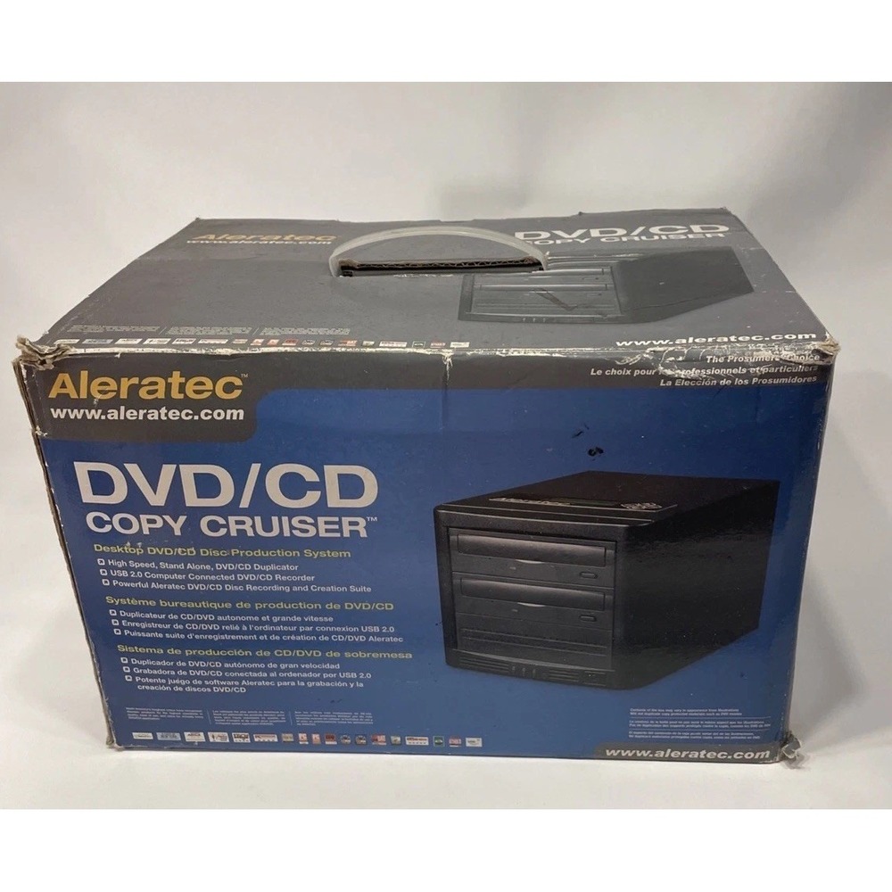 Aleratec 1:1 Stand Alone CD and DVD Copy Cruiser Pro HS 260155 New In Box